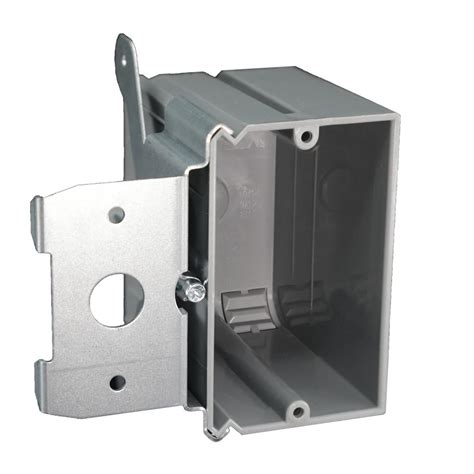 home depot dual gang metal box|single gang new construction box.